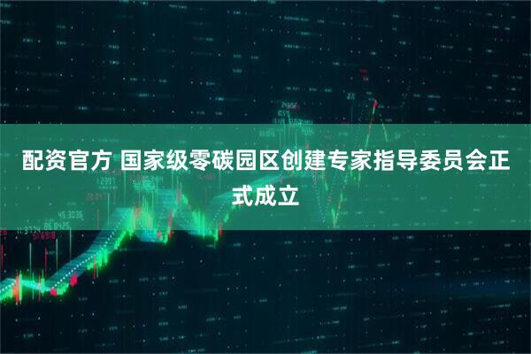 配资官方 国家级零碳园区创建专家指导委员会正式成立